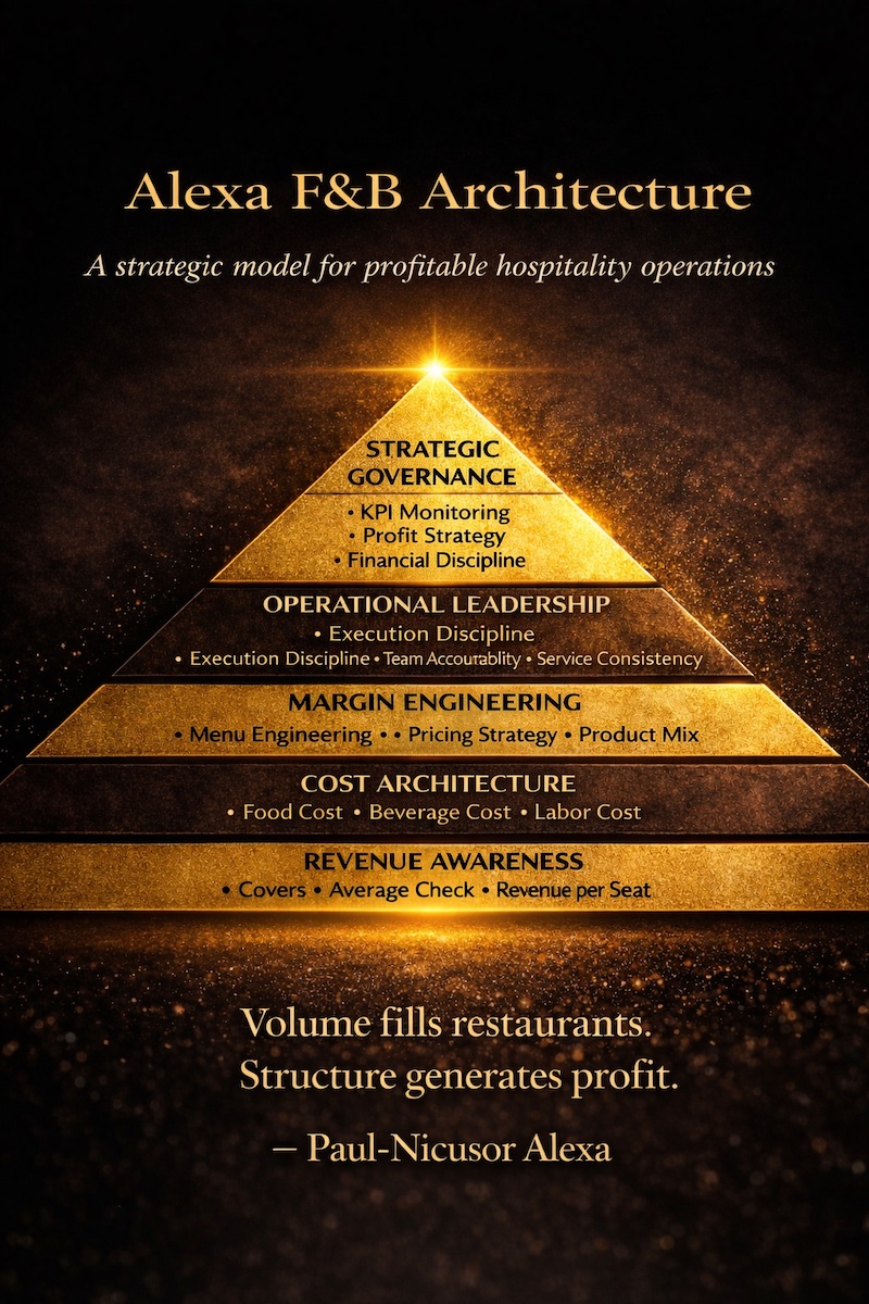 The Alexa F&B Architecture – strategic framework for profitable Food & Beverage operations developed by Paul-Nicusor Alexa